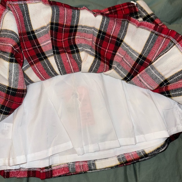 Rachel Plaid Red and Black Women's Skirt - Picture 7 of 10
